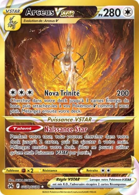 Carte Pokémon Arceus-VSTAR — Zénith Suprême