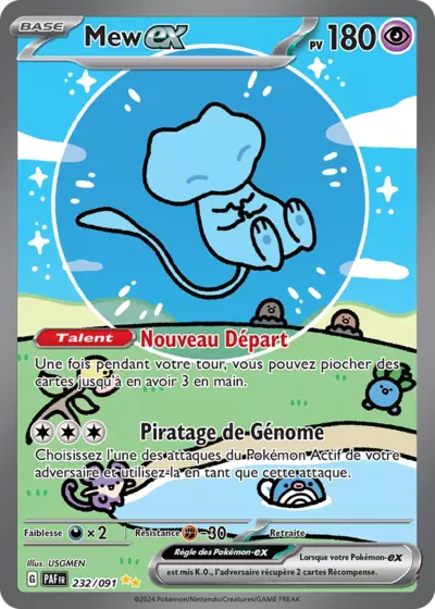 Carte Pokémon Mew-ex — Destinées de Paldea