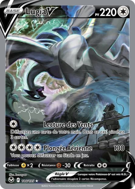Carte Pokémon Lugia-V — Tempête Argentée